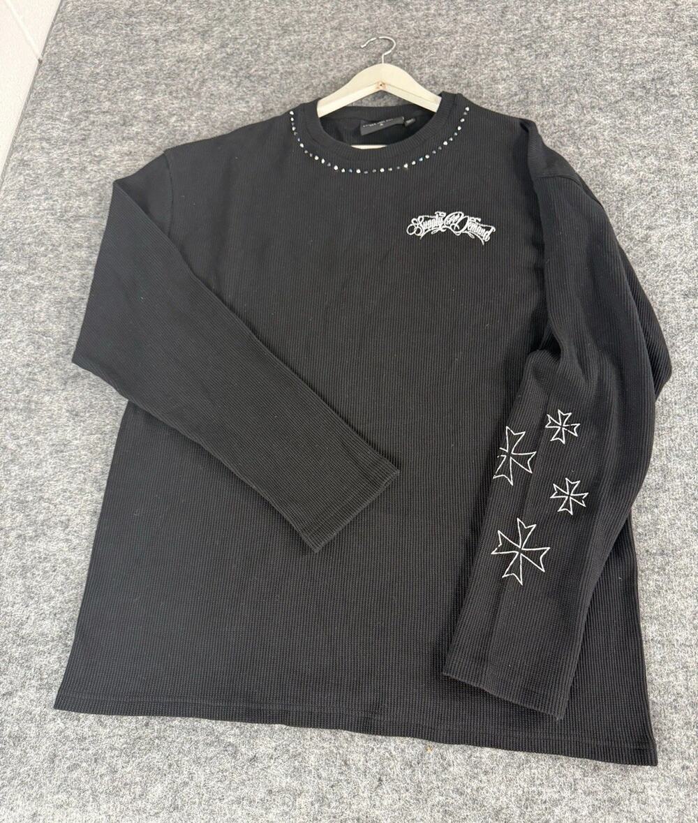 Supply and Demand Sweater Mens XL Sweatshirt Shirt Hip Hop Street Wear Cross N1